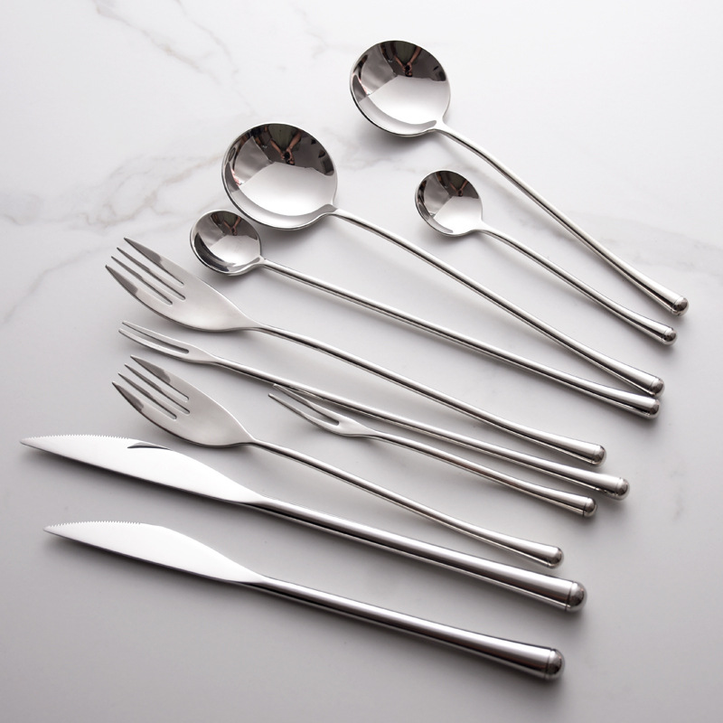 Stainless Steel Gold Cutlery Set Utensils Set, Tableware Include Forks Knives Spoons for Home Kitchen Restaurant Wedding